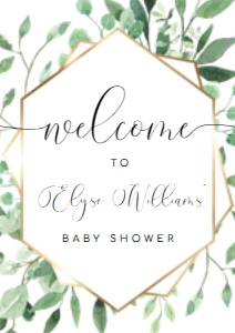 EVE-GRE-3-B624 - EVERLY - GREEN - WELCOME SIGN - A3: EVE-GRE-3-B624 - EVERLY - GREEN - WELCOME SIGN