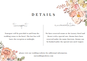 CAM-MTL-2-B716 - CAMBRIDGE FLORAL - MULTI - DETAILS CARD - A7: CAM-MLT-1-B718 - CAMBRIDGE FLORAL - MULTI - WEDDING INVITATION SUITE