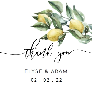 TUL-YEL-6-B839 - TUSCAN LEMONS - YELLOW - THANK YOU FAVOUR TAG - 2" SQUARE: TUL-YEL-10-B1242 - TUSCAN LEMONS - YELLOW - BRIDAL SHOWER GAMES BUNDLE