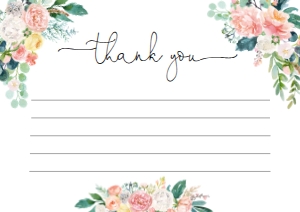 AFB-WHT-6-B880 - AFTERNOON BLOOMS - WHITE - THANK YOU CARD - A7: AFB-WHT-10-B877 - AFTERNOON BLOOMS - WHITE - BABY SHOWER GAMES BUNDLE