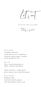 GIG-WHT-12-B994 - GIGI SCRIPT - WHITE - MENU - DL: GIG-WHT-12-B994 - GIGI SCRIPT - WHITE - MENU