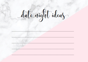 MAB-PNK-10-B1133 - MARBLE - PINK - DATE NIGHT IDEAS CARD - 3.5" x 5": MAB-PNK-10-B1141 - MARBLE - PINK - BRIDAL SHOWER GAMES BUNDLE