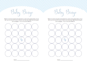 STR-BLU-10-B1204 - STRIPE - BLUE - BABY BINGO GAME - A4: STR-BLU-10-B1256 - STRIPE - BLUE - BABY SHOWER GAME BUNDLE