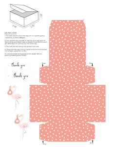 DOT-PNK-6-B1285 - POLKA DOT - PINK - FAVOUR BOXES - LETTER: DOT-PNK-6-B1285 - POLKA DOT - PINK - FAVOUR BOXES
