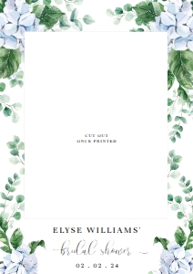 FER-BLU-13-B1596 - FERRAS BLOSSOM - BLUE - SELFIE PROP FRAME - A1: FER-BLU-13-B1596 - FERRAS BLOSSOM - BLUE - SELFIE PROP FRAME