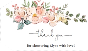 CAM-MTL-6-B724 - CAMBRIDGE FLORAL - MULTI - FAVOUR TAGS - 1.75" x 3": CAM-MTL-6-B724 - CAMBRIDGE FLORAL - MULTI - FAVOUR TAGS