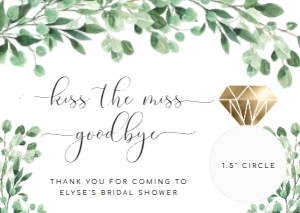 EVE-GRE-6-B1620 - EVERLY - GREEN - LIP BALM FAVOUR CARD - A6: EVE-GRE-6-B1620 - EVERLY - GREEN - LIP BLAM FAVOUR CARD