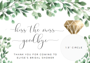 EVE-GRE-6-B1620 - EVERLY - GREEN - LIP BALM FAVOUR CARD - 3.5" x 5": EVE-GRE-6-B1620 - EVERLY - GREEN - LIP BLAM FAVOUR CARD