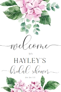 FER-PNK-3-B999 - FERRAS BLOSSOM - PINK - WELCOME SIGN - 24" x 36": FER-PNK-3-B999 - FERRAS BLOSSOM - PINK - WELCOME SIGN