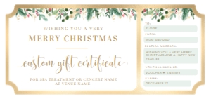 MER-WHT-1-B1707 - MERRIMENT CHRISTMAS - WHITE - CHRISTMAS GIFT CERTIFICATE - DL: MER-WHT-1-B1707 - MERRIMENT CHRISTMAS - WHITE - CHRISTMAS GIFT CERTIFICATE