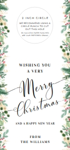 MER-WHT-6-B1711 - MERRIMENT CHRISTMAS - WHITE - WINE BOTTLE TAG - DL: MER-WHT-6-B1711 - MERRIMENT CHRISTMAS - WHITE - WINE BOTTLE TAG