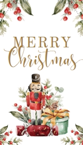 NUT-WHT-6-B1736 - NUTMEG NOEL - WHITE - MERRY CHRISTMAS TAG - 2" x 3.5": NUT-WHT-6-B1736 - NUTMEG NOEL - WHITE - MERRY CHRISTMAS FAVOR TAG
