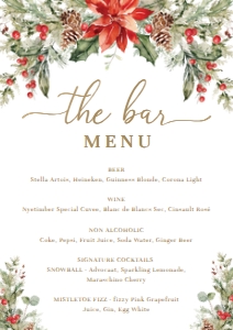 NUT-WHT-7-B1738 - NUTMEG NOEL - WHITE - CHRISTMAS BAR MENU - A4: NUT-WHT-7-B1738 - NUTMEG NOEL - WHITE - CHRISTMAS BAR MENU