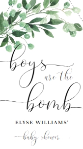 EVE-GRE-6-B1775 - EVERLY - GREEN - BOYS ARE THE BOMB BATH BOMB FAVOUR TAG - 8cm x 4.5cm: EVE-GRE-6-B1775 - EVERLY - GREEN - BOYS ARE THE BOMB BATH BOMB FAVOUR TAG