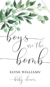 EVE-GRE-6-B1775 - EVERLY - GREEN - BOYS ARE THE BOMB BATH BOMB FAVOUR TAG - 1.75" x 3": EVE-GRE-6-B1775 - EVERLY - GREEN - BOYS ARE THE BOMB BATH BOMB FAVOUR TAG