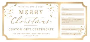 PAN-WHG-14-B1796 -  PAINTLY - WHITE GOLD - CHRISTMAS GIFT CERTIFICATE - DL: PAN-WHG-14-B1796 - PAINTLY - WHITE GOLD - CHRISTMAS GIFT CERTIFICATE