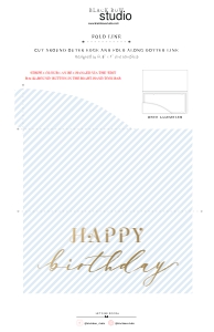 STR-BLU-14-B1802 - STRIPE - BLUE - GIFT CERTIFICATE BOARDING PASS HOLDER - 11" x 17": WAT-BLU-14-B1488 - WATERCOLOUR BLUE - GOLD - HAPPY BIRTHDAY BOARDING PASS