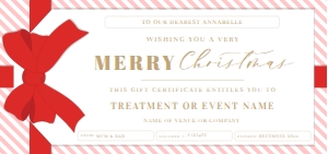 STR-RPK-14-B1803 - STRIPE - RED PINK - CHRISTMAS GIFT TAG GIFT CERTIFICATE - DL: STR-RPK-14-B1803 - STRIPE - RED PINK - CHRISTMAS GIFT TAG GIFT CERTIFICATE