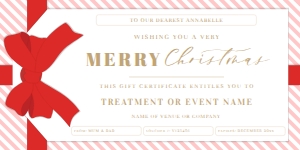 STR-RPK-14-B1803 - STRIPE - RED PINK - CHRISTMAS GIFT TAG GIFT CERTIFICATE - 4" x 8": STR-RPK-14-B1803 - STRIPE - RED PINK - CHRISTMAS GIFT TAG GIFT CERTIFICATE