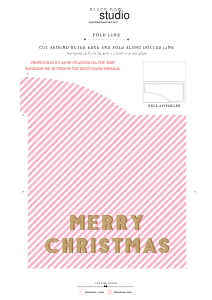 STR-PKW-14-B1799 - STRIPE - PINK WHITE - CHRISTMAS GIFT CERTIFICATE HOLDER - A3: STR-RPK-14-B1798 - STRIPE - RED PINK - CHRISTMAS GIFT CERTIFICATE