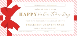 STR-RPK-14-B1821 - STRIPE - RED PINK - VALENTINE'S DAY GIFT TAG GIFT CERTIFICATE - DL: STR-RPK-14-B1821 - STRIPE - RED PINK - VALENTINE'S DAY GIFT TAG GIFT CERTIFICATE