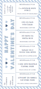 STR-BLU-14-B1823 - STRIPE - BLUE - VALENTINE'S DAY LOVE COUPONS CERTIFICATE - DL: STR-BLU-14-B1823 - STRIPE - BLUE - VALENTINE'S DAY LOVE COUPONS CERTIFICATE