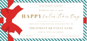 STR-RTE-14-B1821 - STRIPE - RED TEAL - VALENTINE'S DAY GIFT TAG GIFT CERTIFICATE - DL: STR-RTE-14-B1821 - STRIPE - RED TEAL - VALENTINE'S DAY GIFT TAG GIFT CERTIFICATE
