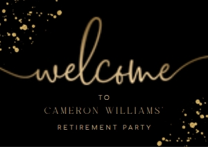 PAN-BLG-3-B1268 - PAINTLY - BLACK GOLD - WELCOME SIGN - A1: PAN-BLG-3-B1268 - PAINTLY - BLACK GOLD - WELCOME SIGN