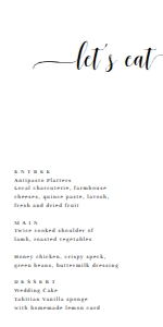 LEY-WHT-12-B2078 - LEYTON - WHITE - MENU - 4" x 8": LEY-WHT-12-B2078 - LEYTON - WHITE - MENU
