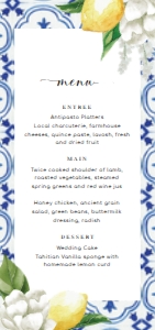 MED-BLU-12-B146 - THE MED - LEMONS - MENU - DL: MED-BLU-12-B146 - THE MED - LEMONS - MENU
