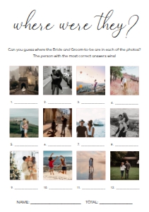 QSC-WHT-10-B2083 - QUINN SCRIPT - WHITE - WHERE WERE THEY PHOTO GAME - 12 PHOTOS - A5: QSC-WHT-10-B2083 - QUINN SCRIPT - WHITE - WHERE WERE THEY PHOTO GAME