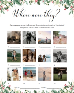 MER-WHT-10-B2320 - MERRIMENT - WHITE - WHERE WERE THEY PHOTO GAME - 8" x 10": MER-WHT-10-B2320 - MERRIMENT - WHITE - WHERE WERE THEY PHOTO GAME