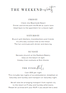 EST-WHT-2-B2350 - ESTELLE - WHITE - ITINERARY CARD - A6: EST-WHT-2-B2350 - ESTELLE - WHITE - ITINERARY CARD