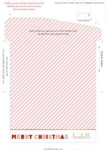 STR-RPG-14-B2410 - STRIPE - RED PINK - CHRISTMAS MONEY WALLET - A4: STR-RPG-14-B2410 - STRIPE - RED PINK - CHRISTMAS MONEY WALLET