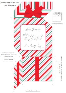 STR-WRP-14-B2430 - STRIPE - WHITE RED PINK - PRESENT BOX MONEY WALLET - A4: STR-WRP-14-B2430 - STRIPE - WHITE RED PINK - PRESENT BOX MONEY WALLET