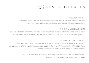 ELE-WHT-2-B2436 - ELLESMERE - WHITE - FINER DETAILS - A7: ELE-WHT-1-B2438 - ELLESMERE - WHITE - WEDDING INVITATION SUITE
