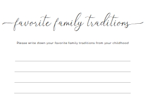QSC-WHT-10-B2458 - QUINN SCRIPT - WHITE - FAMILY TRADITIONS GAME CARD - A6: QSC-WHT-10-B2458 - QUINN SCRIPT - WHITE - FAMILY TRADITIONS GAME