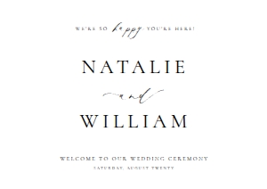 ELE-WHT-3-B2465 - ELLESMERE - WHITE - WELCOME SIGN - LANDSCAPE - A1: ELE-WHT-3-B2465 - ELLESMERE - WHITE - WELCOME SIGN