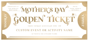 MAR-WHG-14-B3330 - MARGO - WHITE GOLD - MOTHER'S DAY GOLDEN TICKET - DL: MAR-WHG-14-B3330 - MARGO - WHITE GOLD - MOTHER'S DAY GOLDEN TICKET