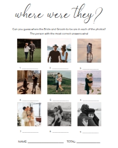 QSC-WHT-10-B2083 - QUINN SCRIPT - WHITE - WHERE WERE THEY PHOTO GAME - 9 PHOTOS - 8" x 10": QSC-WHT-10-B2083 - QUINN SCRIPT - WHITE - WHERE WERE THEY PHOTO GAME