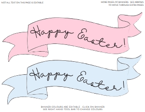 EAS-MLT-14-B2623 - EASTER - MULTI - HAPPY EASTER BANNER - LETTER: EAS-MLT-14-B2623 - EASTER - MULTI - HAPPY EASTER BANNER