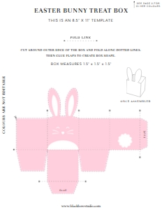EAS-MLT-6-B2624 - EASTER - MULTI - EASTER BUNNY BOX - LETTER: EAS-MLT-6-B2624 - EASTER - MULTI - EASTER BUNNY BOX