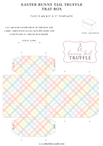 GIN-MLT-6-B2626 - GINGHAM - MULTI - EASTER BUNNY TAIL TRUFFLE BOX - A4: GIN-MLT-6-B2626 - GINGHAM - MULTI - EASTER BUNNY TAIL TRUFFLE BOX