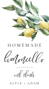TUL-WHT-6-B2630 - TUSCAN LEMONS - WHITE - LIMONCELLO TAG - 5cm x 9cm: TUL-WHT-6-B2630 - TUSCAN LEMONS - WHITE - LIMONCELLO TAG