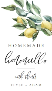 TUL-WHT-6-B2630 - TUSCAN LEMONS - WHITE - LIMONCELLO TAG - 2" x 3.5": TUL-WHT-6-B2630 - TUSCAN LEMONS - WHITE - LIMONCELLO TAG