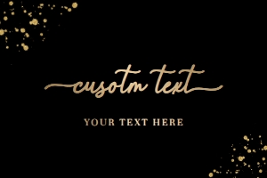 PAN-BLG-7-B1537 - PAINTLY - BLACK GOLD - CUSTOM TEXT SIGN - LANDSCAPE - 4" x 6": PAN-BLG-7-B1537 - PAINTLY - BLACK GOLD - CUSTOM TEXT SIGN