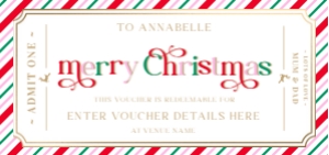 STR-PMT-14-B2859 - STRIPE - PINK MULTI - CHRISTMAS GIFT VOUCHER - DL: STR-PMT-14-B2859 - STRIPE - PINK MULTI - CHRISTMAS GIFT VOUCHER