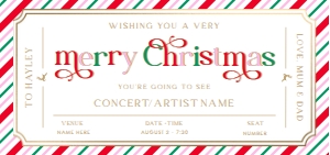 STR-PMT-14-B2860 - STRIPE - PINK MULTI - CHRISTMAS CONCERT GIFT VOUCHER - DL: STR-PMT-14-B2860 - STRIPE - PINK MULTI - CHRISTMAS CONCERT GIFT VOUCHER