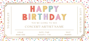 DOT-MLT-14-B2864 - DOT - MULTI - CONCERT GIFT CERTIFICATE - DL: DOT-MLT-14-B2864 - DOT - MULTI - CONCERT GIFT CERTIFICATE