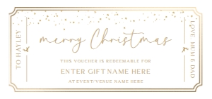 PAN-WHG-14-B2867 - PAINTLY - WHITE GOLD - CHRISTMAS GIFT CERTIFICATE - DL: PAN-WHG-14-B2867 - PAINTLY - WHITE GOLD - CHRISTMAS GIFT CERTIFICATE
